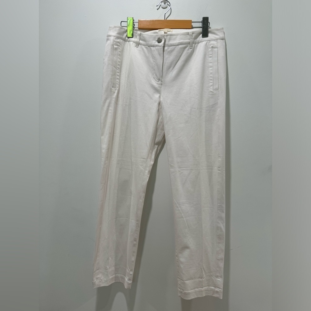Eileen Fisher Cropped Trousers Bone